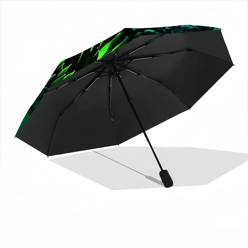 1pc Dino Automatic Folding Umbrella, Sturdy And Durable Automatic Folding Umbrella with 8 Ribs, Convenient for Outdoor Use051