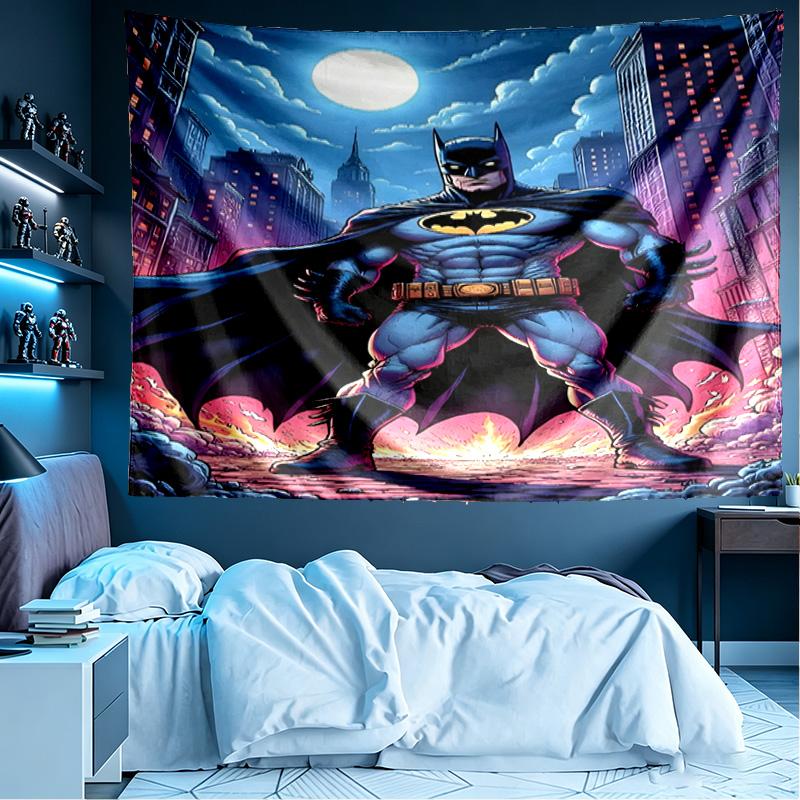 Batman Print Tapestry, Lightweight Wall Hanging, for Bedroom, Dorm, Living Room, Home Art Decor - Birthday Christmas Gift for Friends