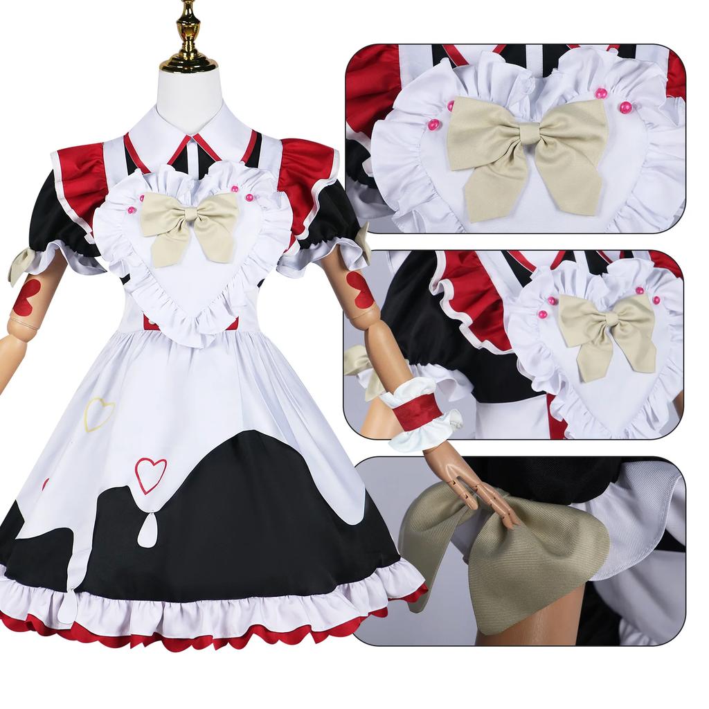 Needy Girl Overdose Maid Dress Amechan K Angel Cosplay Costume Jirai Kei Game Full Set Chou Zetsu Sai Kawa Ten Shi Chan