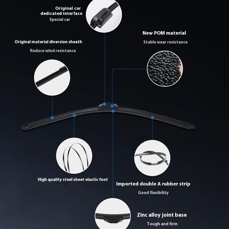 Wiper Front Wiper Blades Set For Nissan Pathfinder R51 2005 - 2012 Windshield Windscreen Window 24"+18"