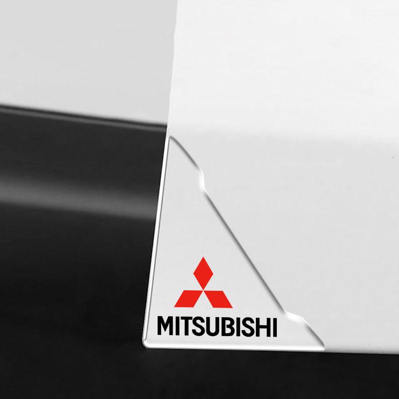 Car Door Corner Cover Anti-Scratch Protection 3D Badge Sticker For Mitsubishi Asx Lancer Outlander Pajero Ralliart Accessories Car Styling