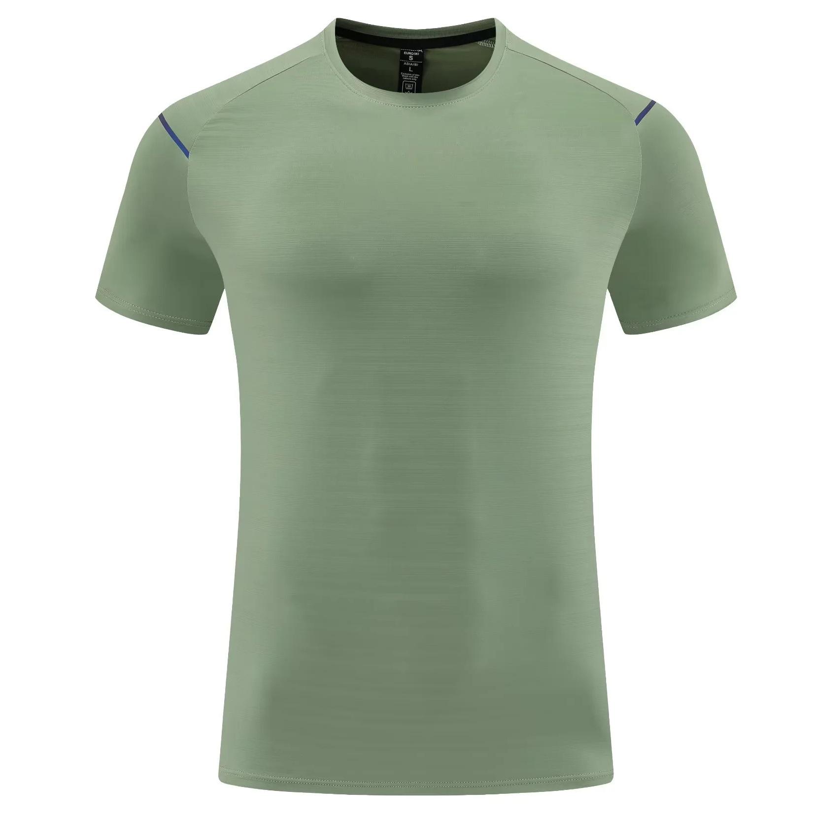 

Men s Short-Sleeved Quick-Dry T-Shirt Round-Neck Running and Fitness Top Outdoor Student Training Casual Wear 3XL армія зелений колір