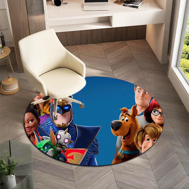 Halloween supernatural comedy adventure movie Scooby-Doo Round Carpet Soft Home Decoration Corridor Table and Chair Anti slip Outdoor Floor Mat rug 2