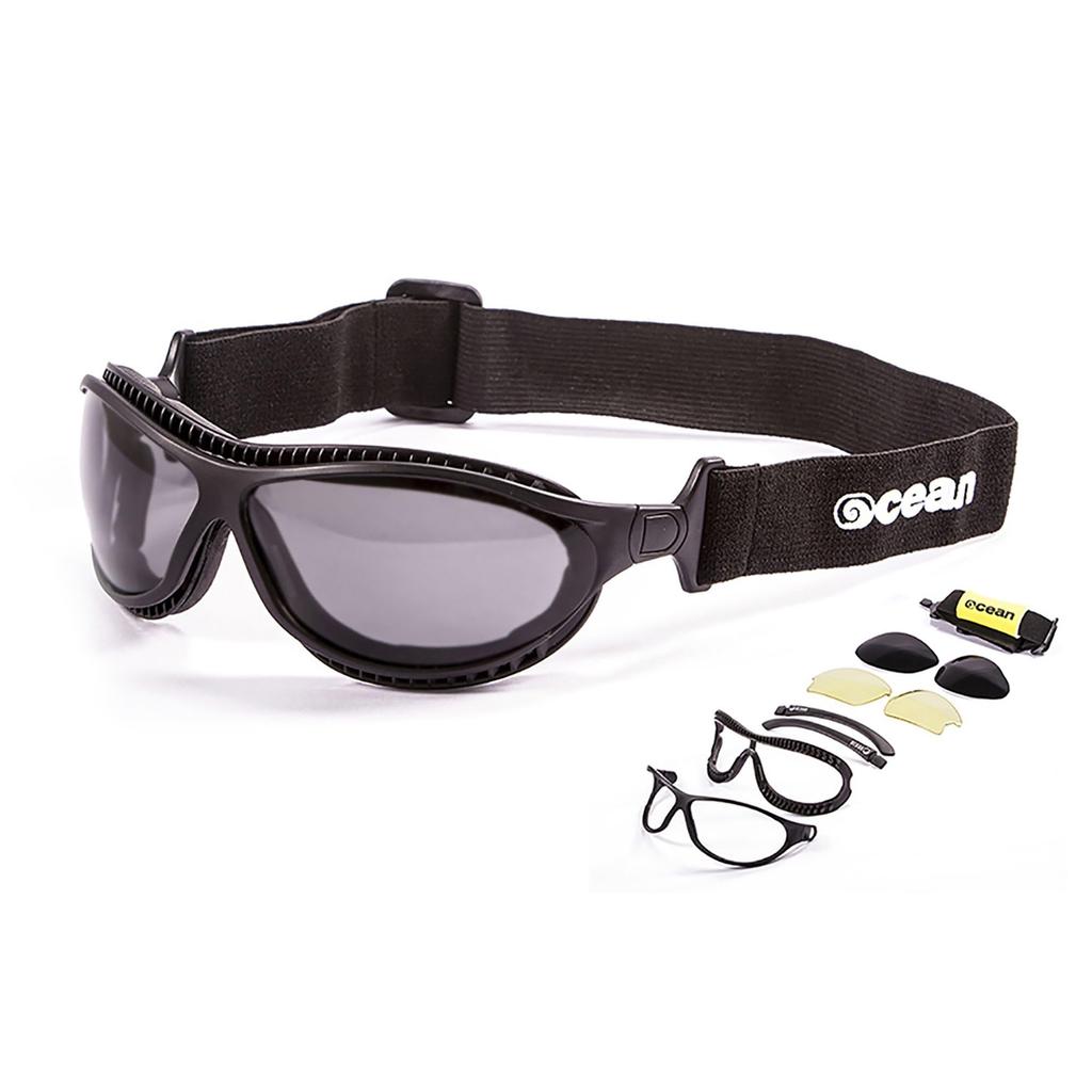 Ocean Tierra de Fuego Floating Zeiss Goggle UV Recycled Matte Black Smoke Sunglasses, Lenses, Shape, Protection, Materials, (Polarized Lenses),