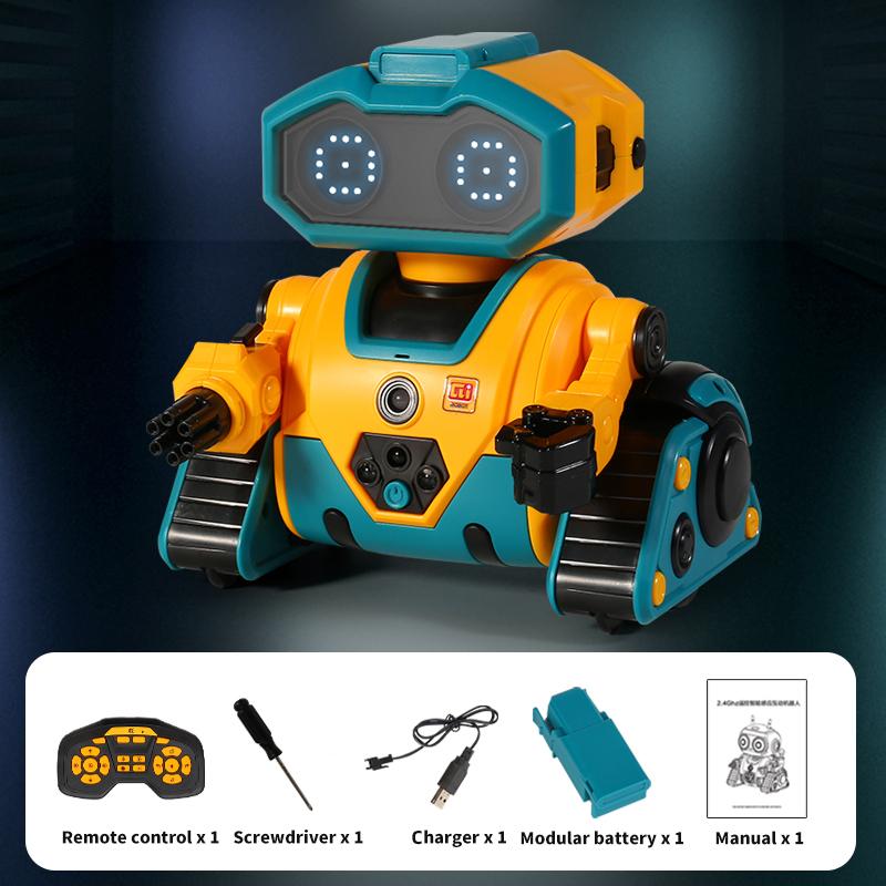 Remote Control Smart Robot Intelligent 2.4G Induction Interactive Adorable Robots with Light Dance Music Puzzle Toy for Kid Gift
