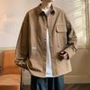 Men's Shirt Jacket Autumn Workwear Cardigan Coat Casual and Trendy Autumn Coat