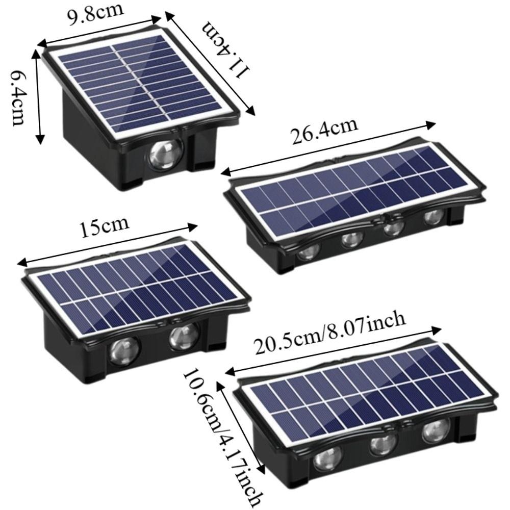 Up and Down Luminous Solar Wall Lamp Waterproof Minimalist Waterproof Wall Lamp Spotlight Dimming Motion Sensor