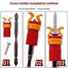 Double Jaw Screw Grip Tool Red Yellow Plastic Design Screw Holder Enhances Stability During Assembly Screw Gripper
