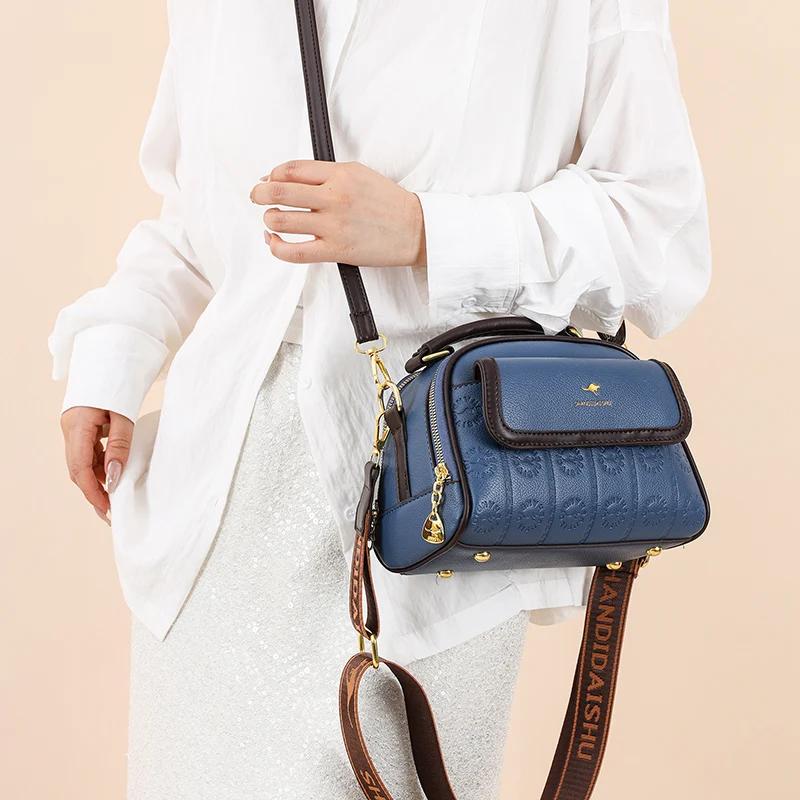 

Высококачественная женская кожаная сумка через плечо, роскошная модная дизайнерская женская сумка