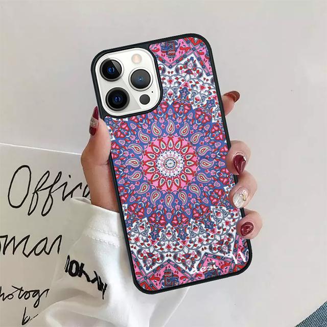 Mandala Sun Flower Retro Floral Phone Case Cover For iPhone 17 Air 15 16 14 13 12 Pro Max 11 Pro Max Plus Coque