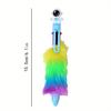 36pcs 0.7mm Cartoon Astronaut Fur Six-color Ballpoint Pen Multi-color Hand-door Pen Gift Pen Prize Pen Creative Stationery Back To School Season