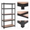 Rafturi cu 5 niveluri, rafturi de depozitare din oțel, asamblare fără unelte, pentru garaj, șopron, capacitate de încărcare 875 kg, 40 x 90 x 180