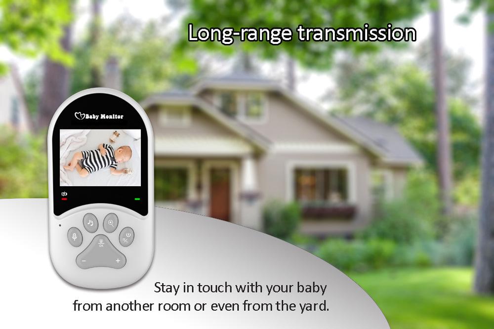 2.4" Baby Monitor with Two-Way Intercom & Temperature Sensor
