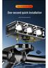 USB Rechargeable Bicycle Headlight with Digital Display & Loud Horn, Quick Release for Mountain Bike Safety