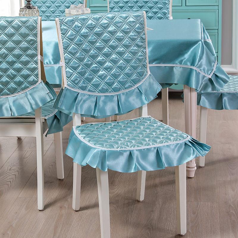 Stuhlhussen für Esszimmerstühle, schmutzabweisendes Kissen, europäischer Jacquard-Stuhlbezug, Kissen, Haushaltsstuhlkissen, universelle Wohnkultur