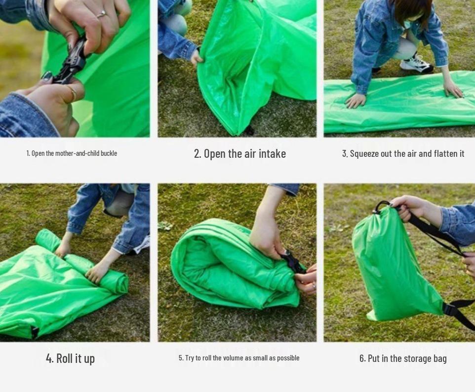 Aufblasbares Sofa für Musikfestivals, Camping & Picknicks - Doppeltes tragbares Luft-Liegesofa