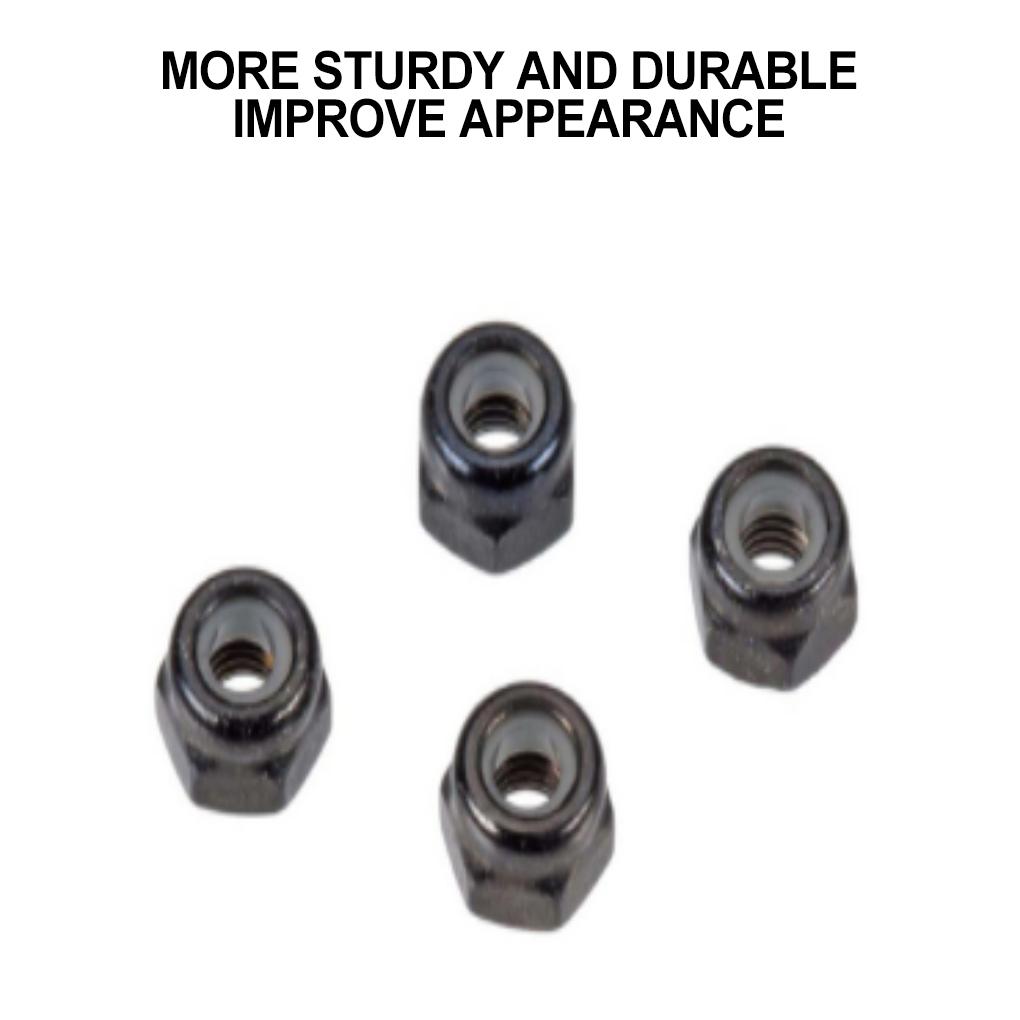 Steel 1/10 Tyre Nut RC Upgrade Part 4pcs Rust-proof And Durable Rc Tyre Nut For SENTON 3S RC Car Part RC Car Accessories