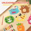 Sewing Crafts Kits Forest Creatures DIY Sewing Felt Plush Animals for Beginner Kids Educational Art Supplies Toy Craft Kit