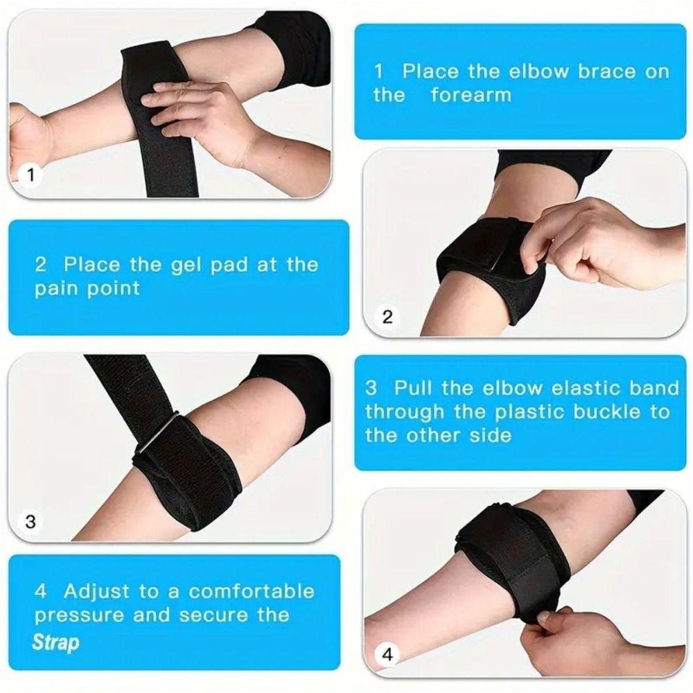 Breathable Elbow Guards Elbow Pain Relief Elbow Strap with Removebale Pad  for Tendonitis