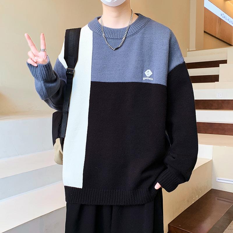 Hot Sale, Autumn and Winter New Casual Crew Neck Sweater Bottom Knitted Sweater Large Size Loose Sweater