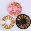 1 Wheel Mixed 12 Shapes 3D Nail Studs Art Decors DIY Decoration Manicure Tools
