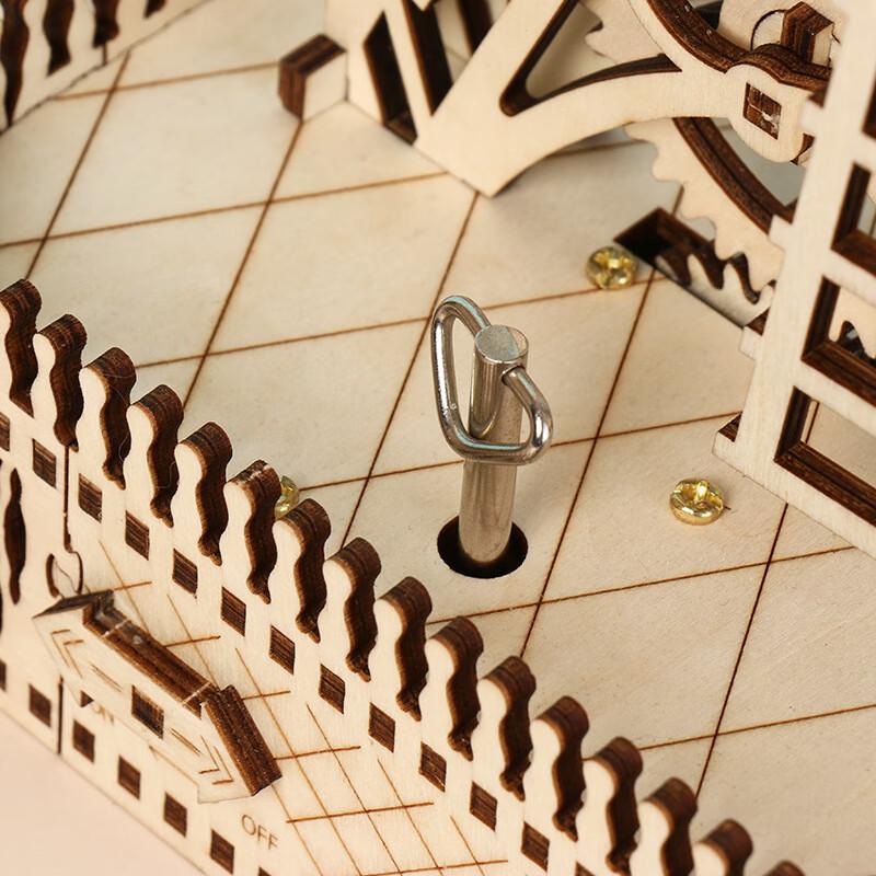 DIY Wooden 3D Windmill Puzzle Kit