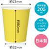 Nippon Dixie Paper Cups, 205ml, 7 Assorted Colors, 20-Pack x 5, Hot/Cold Use, Disposable, Made in Japan, KHN207AC