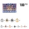 100pcs Delicate Christmas Tree Decoration Pendant Shatterproof Electroplated Ball  Window