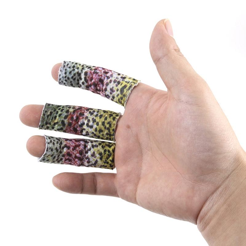 3Pieces Finger Sleeves Protectors Thumb Brace Support Elastic Fly Fishing Stripping Guards Anti Scratch Finger Protector