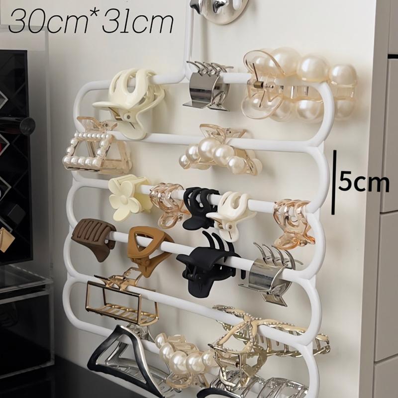Hårklype Oppbevaringsstativ Organizer Stor Kapasitet Pannebåndholder Vegghengt Hårnålhenger Plass Multifunksjonelt Oppbevaringsstativ
