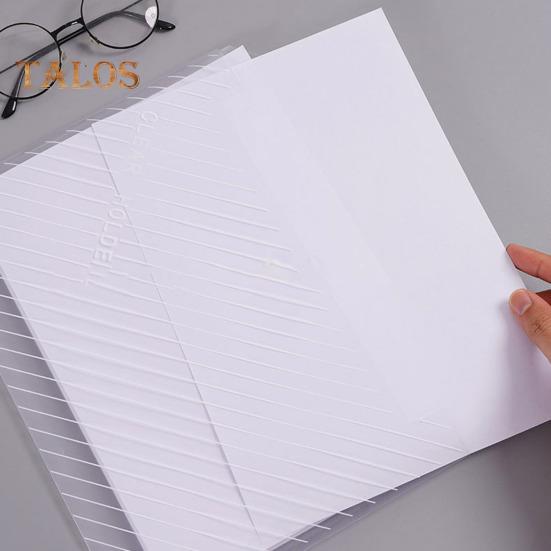20Pcs Document Bag A4 Size Plastic Wrap Waterproof File Folders Translucent Snap Button Bright Color Scratch-resistant File Organizers