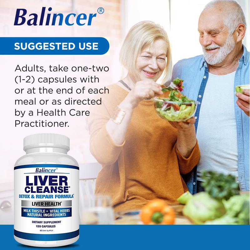 Liver cleaning capsule Silymarin and herbal essence help liver detoxification and improve liver health 120 capsules