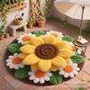 3D Sunflower Flower Carpet Home Bathroom Floor Mat Entrance Mat