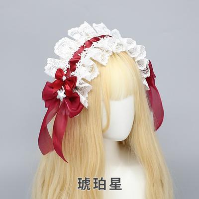 Sweet Lolita Hair Bow Headband With Lace Trim - Japanese Kawaii Style Accessory Girls Anime Fans Cosplay Outfits