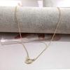 2025 Women's Necklaces Pendants Heart Double Ring Birthday Mom Wife Mother's Day Valentine's Day Necklace Gifts