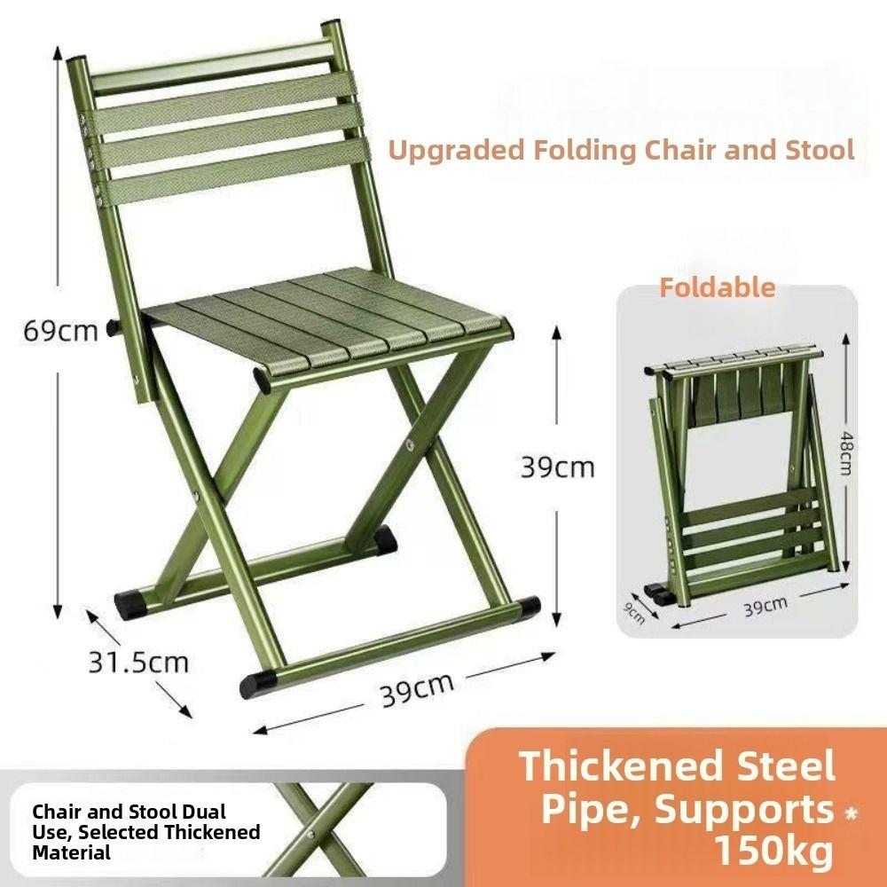 Strong Load-bearing Camping Stool Wear-resistant Patio Seat Portable Folding Chairs  Riding