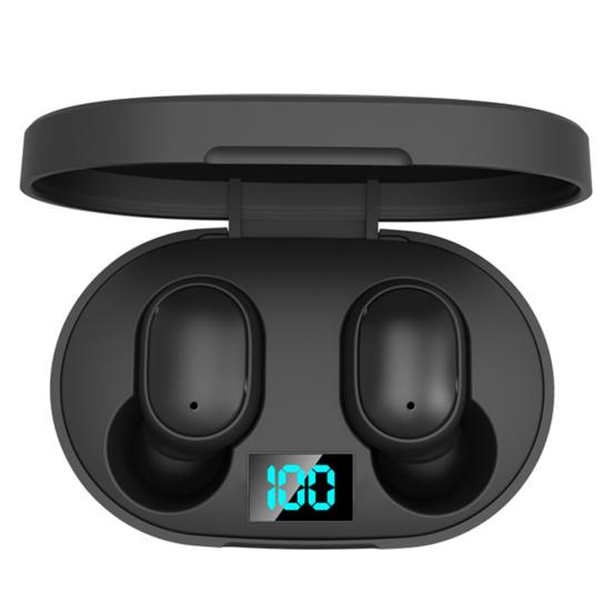E6S Wireless 6D Stereo V5.0 Bluetooth-compatible In-ear Earbuds Sports Earphones with Mic