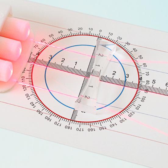 5 vnt / rinkinys atspindžio optika prizmė puslankiu fizinis trikampis eksperimentas atspindintis cilindrinis įgaubtas lęšis vaikams