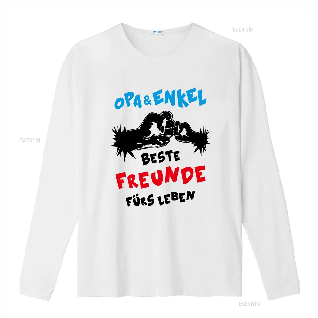 Opa Und Enkel Beste Freunde Fürs Leben Comic Herren T Shirt Unique Design for Grandfather and Grandson Bonding Vintage Washed