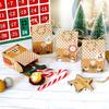 Christmas Gift Packaging Set with Stickers - 24 Creative Paper Bags and Boxes