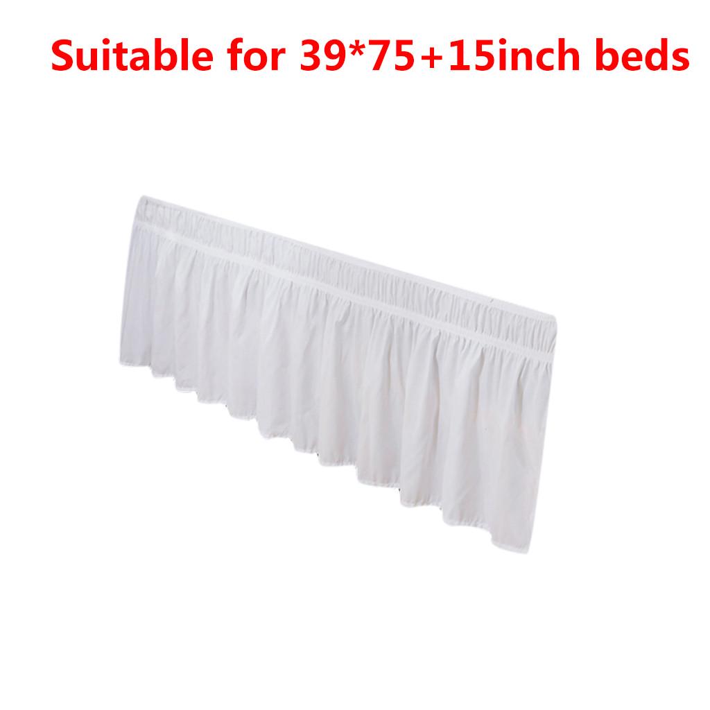 MODERN SOLID DUST RUFFLE SPLIT CORNERS 1PC BED BEDDING PLEATED SKIRT 14