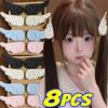 Korean Sweet Cute Dot Wings Fabric Hairclips for Women Girls Duckbill Clip Barrettes Hair Styling Accessories Hairpin Daily Wear