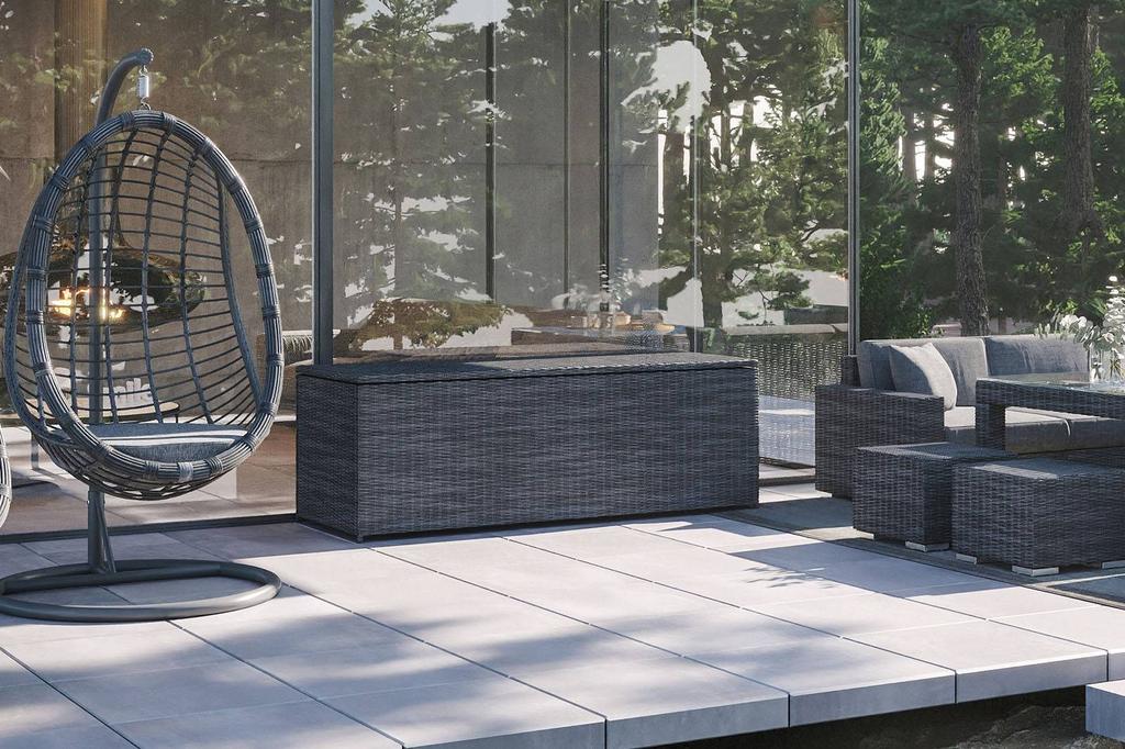 Terrace Box Scatola 200X82X74 1181L Oltre Royal Sand Technorattan Homms