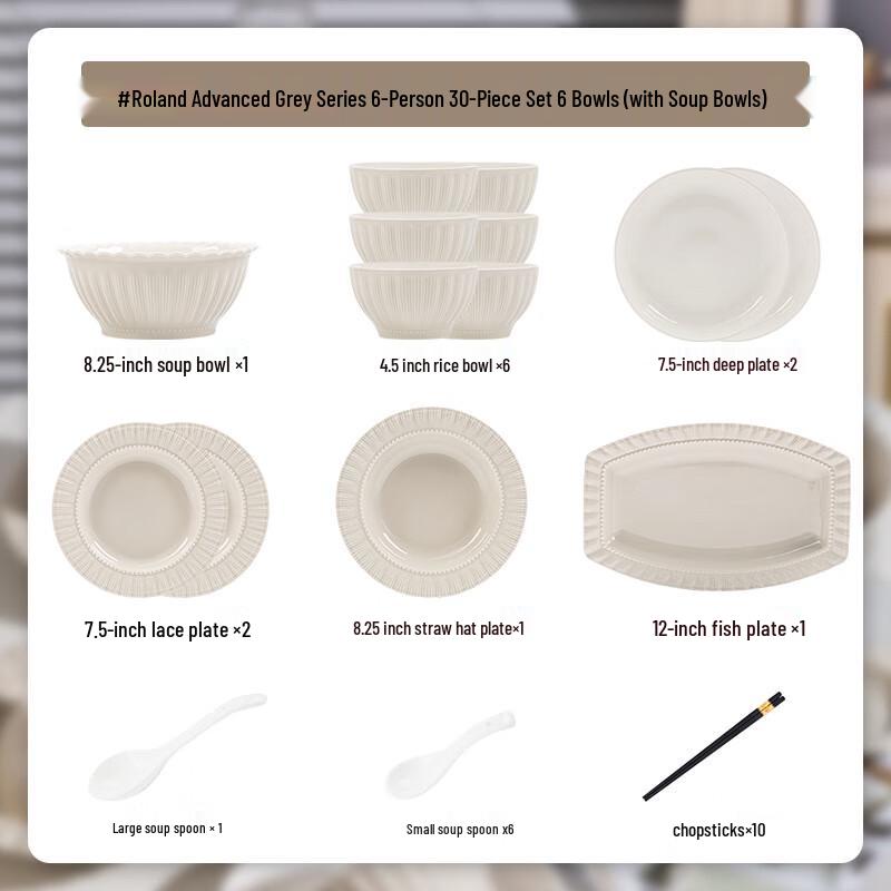 Komoo Nordic Ceramic Dinnerware Set