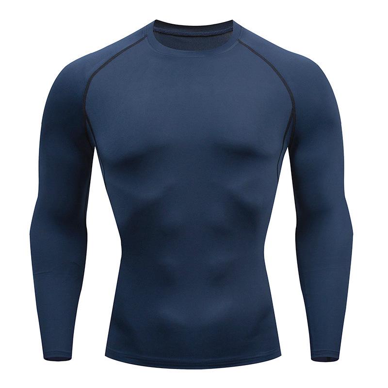 2025 Men's Quick-Dry Running T-Shirt: Breathable, Sweat-Wicking, Tight-Fit Gym Base Layer