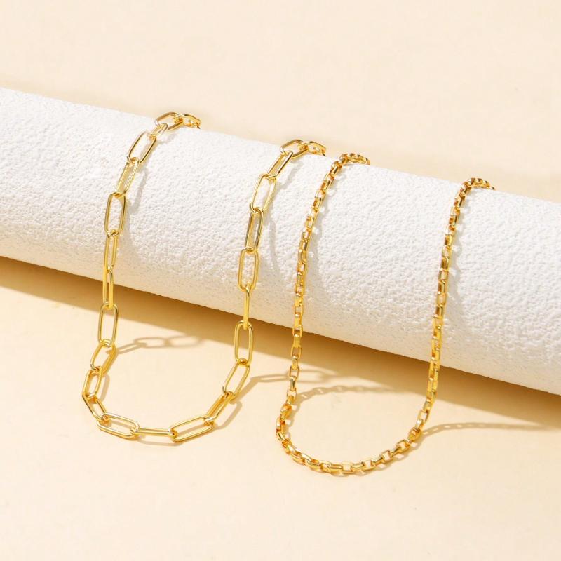 2pcs Minimalist Chain Necklace