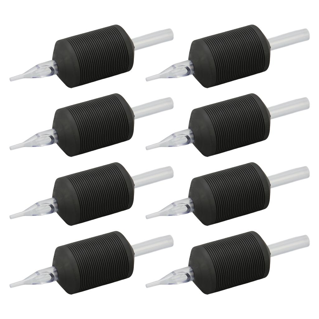 20pcs Tattoo Machine Handle 30mm 5RT Safe Silicone Supplies Tattoo Grip Hand Tube Black