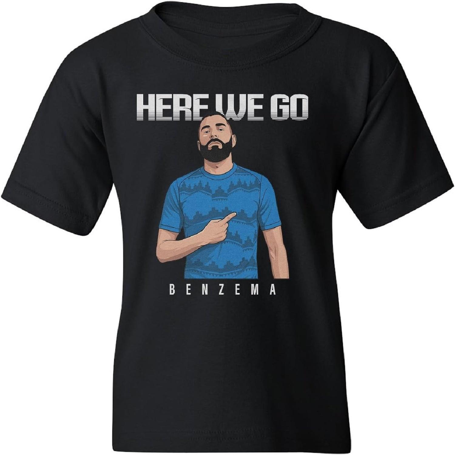 Tutiinca Benzema-Inspired Here We Go - Saudi Tribute Youth Unisex T-Shirt S