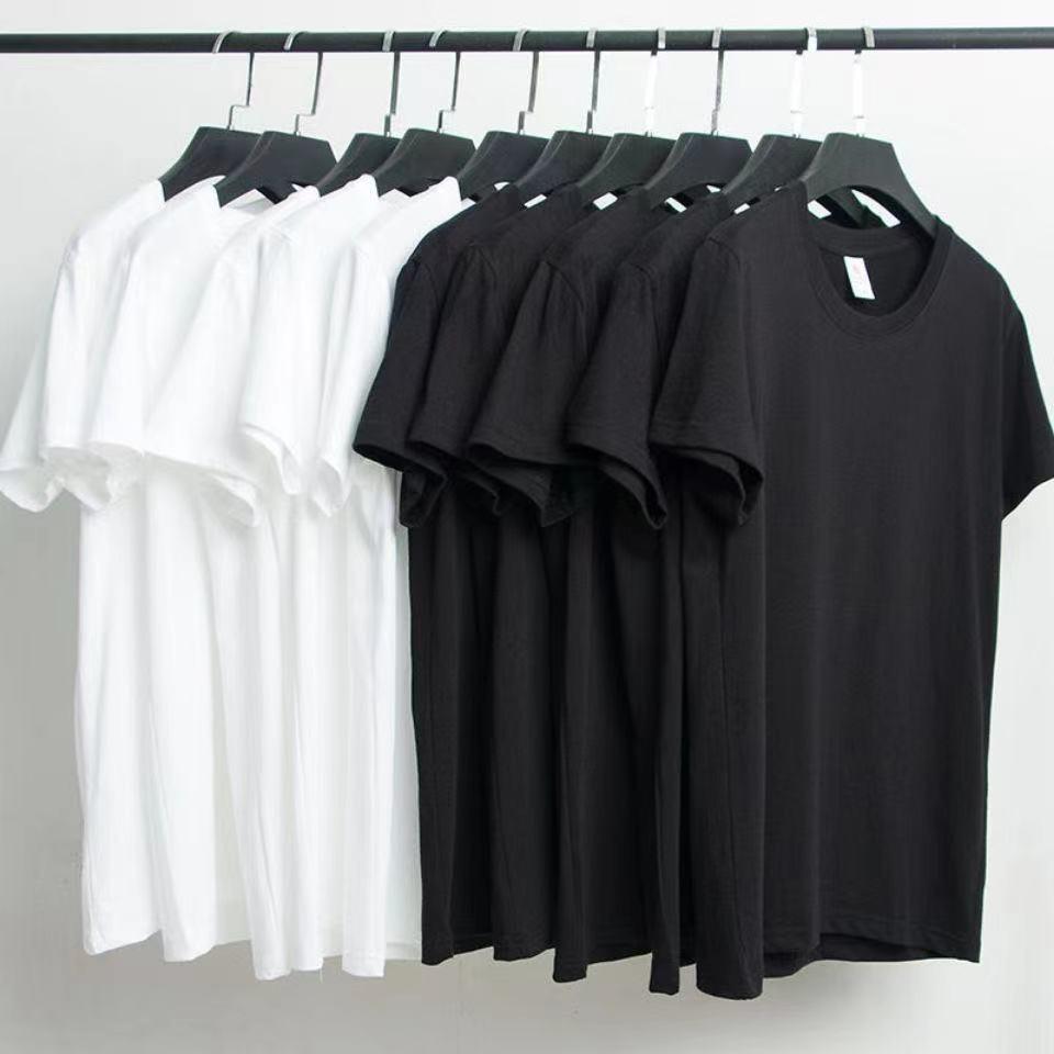 2026 Unisex Summer Cotton T-shirt: Men's Trendy 230g Japanese Style, Round Neck, Short Sleeves, Loose Fit.