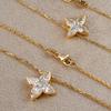 2.1ct Four-Leaf Clover Pear Moissanite Pendant Necklace Women Gift Solid S925 Silver D Color Lab Diamond Dainty Necklace Jewelry